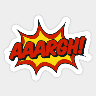 Aaargh! Comic Effect Sticker